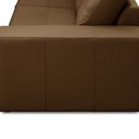 Ver imagem 6 de Sofá 3 Lugares para Sala de Estar Living 235cm Vienne L06 Couro Marrom Claro - Lyam Decor