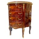 Ver imagem 2 de Gaveteiro de Canto com Marchetaria 4 Gavetas Clássico - 85x66x39cm Prime Home Decor 37740