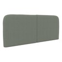 Ver imagem 2 de Cabeceira Painel Orgânico Cama Box Casal Padrão Aira 140cm Dobrável Bouclé Verde Menta - Desk Design