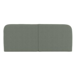 Cabeceira Painel Orgânico Cama Box Casal Padrão Aira 140cm Dobrável Bouclé Verde Menta - Desk Design - 6