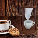 Ver imagem 2 de Suporte Coador de Café e 1 Filtro de Pano Com Xícara Vintage