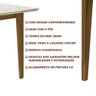 Mesa de Jantar Retangular 4 Lugares Carvalho Off White Kate Poliman - 3