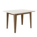 Ver imagem 2 de Mesa de Jantar Retangular 4 Lugares Carvalho Off White Kate Poliman
