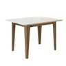 Mesa de Jantar Retangular 4 Lugares Carvalho Off White Kate Poliman - 2