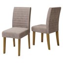 Ver imagem 2 de Conjunto com 2 Cadeiras de Jantar Multimóveis Cr50041 Mascavo