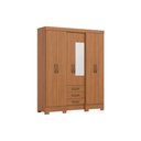 Ver imagem 1 de Guarda Roupa Solteiro 6 Portas c/Esp Briz B23 Cinamomo Henn