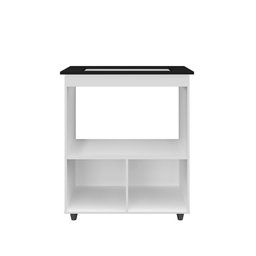 Balcão para Cooktop Elisa 4 Bocas 2 Portas Branco Moblis - 3