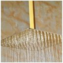 Ver mais imagens de Ducha Chuveiro Inox Teto Slim Dourado 20x20 Quadrado Suporte Area Externa Banheiro Piscina Banho