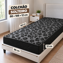 Ver mais imagens de Colchão Solteiro Espuma D20 88x188x12cm Firme até 80kg Inova Preto