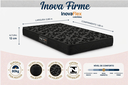 Ver imagem 5 de Colchão Solteiro Espuma D20 88x188x12cm Firme até 80kg Inova Preto