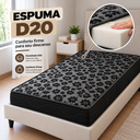 Ver imagem 6 de Colchão Solteiro Espuma D20 88x188x12cm Firme até 80kg Inova Preto