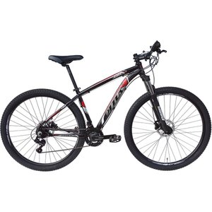 BICICLETA ARO 29 OTTUS 21V CÂMBIO SHIMANO MTB FREIO DISCO - PRETO + VERMELHO:19