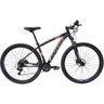 BICICLETA ARO 29 OTTUS 21V CÂMBIO SHIMANO MTB FREIO DISCO - PRETO + VERMELHO:19 - 1