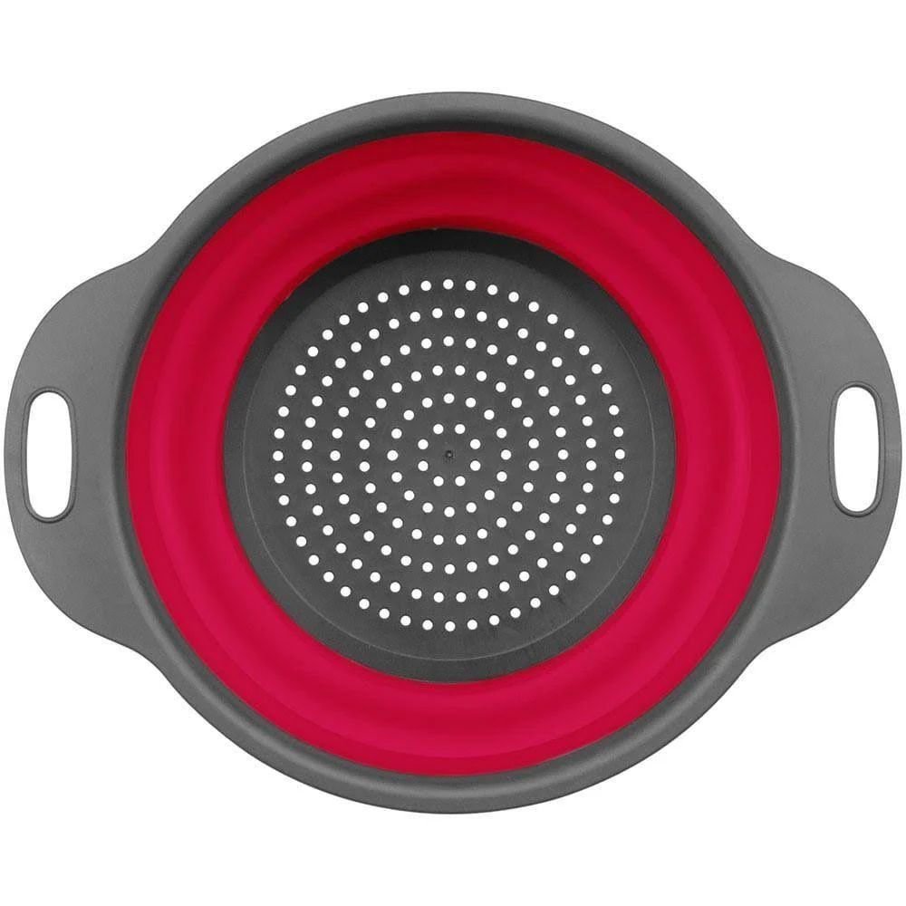 Escorredor Para Macarrão Massas de Silicone Retrátil Cozinha - 4