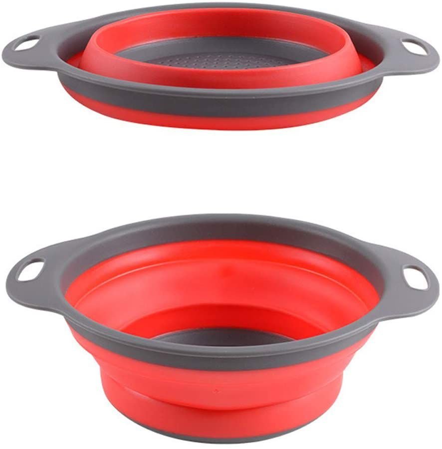 Escorredor Para Macarrão Massas de Silicone Retrátil Cozinha - 5
