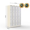 Ver imagem 4 de Armário de Aço 12 Portas - Nk 4303 Nilko Armários Bege Chave Padrão