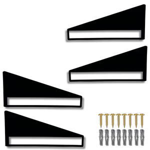 Quatro Suportes Mão Francesa Prateleira Moderna Estilo Inclinado Decoração Organização Aço Durável