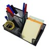Kit 3 Porta Caneta Lápis Organizador Cinza Mesa Escritório - 3