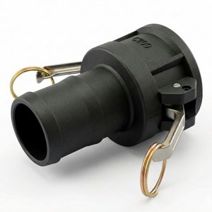 Engate Rápido Conexão Fêmea Espigão 2,5 Polegadas em Polipropileno Preto