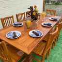 Ver imagem 3 de Mesa Madeira de Demolição 2m x 90cm com 8 Cadeiras BH Sudeste Rústico