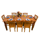 Ver imagem 1 de Mesa Madeira de Demolição 2m x 90cm com 8 Cadeiras BH Sudeste Rústico