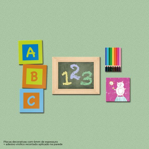 Professor Educação Infantil - Quadros ou Placas Modulares com 6 Peças