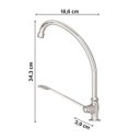Ver imagem 4 de Torneira Cozinha Bancada Globalmedic 1/4 de Volta 25772 Meber - Cromado