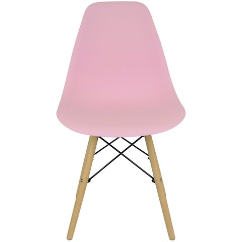 Kit 11 Cadeiras Charles Eames Eiffel Wood Design Rosa