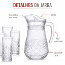 Ver imagem 4 de Jogo Jarra + 6 Copo Vidro Rozana