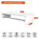 Ver mais imagens de Cabideiro Arara Suspenso para Lavandeira Quarto Closet Lavanderia Branco