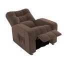 Ver imagem 4 de Poltrona do Papai Clausi 82cm Reclinável Manual Veludo Marrom - Sallar Home