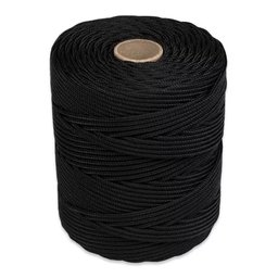 Corda 3mm Trançada Pet Preta Itacorda com 595m - 1