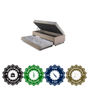 Ver imagem 6 de Bicama Box Baú Solteiro com Colchão Ecoline D23 Ecoflex Suede 88x188