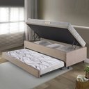 Ver imagem 3 de Bicama Box Baú Solteiro com Colchão Ecoline D23 Ecoflex Suede 88x188