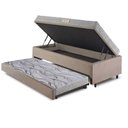 Ver imagem 4 de Bicama Box Baú Solteiro com Colchão Ecoline D23 Ecoflex Suede 88x188