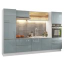 Ver imagem 2 de Armário de Cozinha Completa 320 cm Branco/Cinza Lux Madesa 08