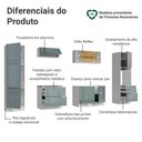 Ver imagem 4 de Armário de Cozinha Completa 320 cm Branco/Cinza Lux Madesa 08