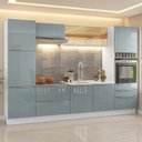 Ver imagem 1 de Armário de Cozinha Completa 320 cm Branco/Cinza Lux Madesa 08