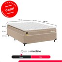 Ver imagem 3 de Cama Box Casal + Colchão Life D33 Pillow Top 61x138x188cm - Bege - e-Shop Casa