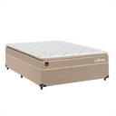 Ver imagem 1 de Cama Box Casal + Colchão Life D33 Pillow Top 61x138x188cm - Bege - e-Shop Casa