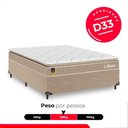 Ver imagem 5 de Cama Box Casal + Colchão Life D33 Pillow Top 61x138x188cm - Bege - e-Shop Casa