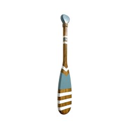 Remo Decorativo Azul Claro Listras 55 Cm Decoração Náutica Praia - 4
