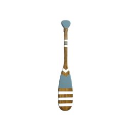 Remo Decorativo Azul Claro Listras 55 Cm Decoração Náutica Praia - 2