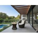 Ver imagem 4 de Mesa de Centro Fibra Sintetica Garden Junco com Base em Metal e Tampo em Madeira Pinus