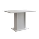 Ver imagem 3 de Mesa Jantar Londres Tampo Branco 120cm 4 Cadeiras Ferro Preto Estofado Caramelo