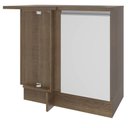 Ver imagem 1 de Balcão de Canto Glamy 1 Porta Rustic e Branco Madesa