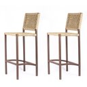 Ver imagem 1 de Kit 2 Banqueta Gaia Assento Corda – Corda Náutica Bege