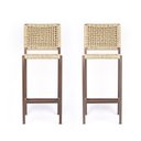 Ver imagem 2 de Kit 2 Banqueta Gaia Assento Corda – Corda Náutica Bege