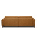 Ver imagem 6 de Sofá Decorativo Bruno 3 Lugares Sala de Estar 210cm Pés em Madeira Couro Caramelo Manchado G88 - Gra