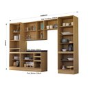 Ver imagem 4 de Cozinha Completa 5 Peças com Espaço para Micro-ondas e Tampo Slim Luciane Móveis